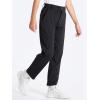 imageDEVOROPA Youth Boys Golf Pants Stretch Flat Front Dress Athletic Casual Pants School Uniform Chino Twill Pants PocketsBlack
