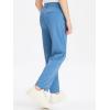 imageDEVOROPA Youth Boys Golf Pants Stretch Flat Front Dress Athletic Casual Pants School Uniform Chino Twill Pants PocketsBlue