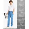 imageDEVOROPA Youth Boys Golf Pants Stretch Flat Front Dress Athletic Casual Pants School Uniform Chino Twill Pants PocketsBrown