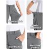 imageDEVOROPA Youth Boys Golf Pants Stretch Flat Front Dress Athletic Casual Pants School Uniform Chino Twill Pants PocketsDark Gray