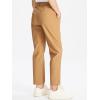 imageDEVOROPA Youth Boys Golf Pants Stretch Flat Front Dress Athletic Casual Pants School Uniform Chino Twill Pants PocketsDark Khaki