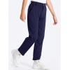 imageDEVOROPA Youth Boys Golf Pants Stretch Flat Front Dress Athletic Casual Pants School Uniform Chino Twill Pants PocketsNavy