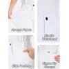 imageDEVOROPA Youth Boys Golf Pants Stretch Flat Front Dress Athletic Casual Pants School Uniform Chino Twill Pants PocketsWhite