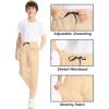 imageDEVOROPA Youth Boys Quick Dry Casual Pants Kids Lightweight Summer Beach Hiking Active Athletic Pants PocketsKhaki