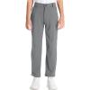 imageDEVOROPA Youth Boys Golf Pants Stretch Flat Front Dress Athletic Casual Pants School Uniform Chino Twill Pants PocketsDark Gray