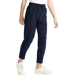 imageDEVOROPA Youth Boys Quick Dry Casual Pants Kids Lightweight Summer Beach Hiking Active Athletic Pants PocketsNavy