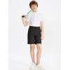 imageDEVOROPA Boys Golf ampamp School Uniform Shorts  Beige Regular Rise Modern StyleBlack