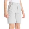 imageDEVOROPA Boys Golf ampamp School Uniform Shorts  Beige Regular Rise Modern StyleLight Gray
