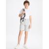 imageDEVOROPA Boys Golf ampamp School Uniform Shorts  Beige Regular Rise Modern StyleLight Gray