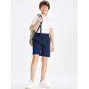 imageDEVOROPA Boys Golf ampamp School Uniform Shorts  Beige Regular Rise Modern StyleNavy
