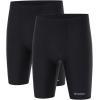 imageDEVOROPA Boys Swim Jammers Youth Competitive Swim Team Trunks Racing Swimsuit Athletic Swimming Shorts SlimStandardHusky2 PackblackBlack