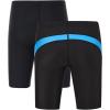 imageDEVOROPA Boys Swim Jammers Youth Competitive Swim Team Trunks Racing Swimsuit Athletic Swimming Shorts SlimStandardHusky2 PackblackBlackblue