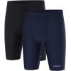 imageDEVOROPA Boys Swim Jammers Youth Competitive Swim Team Trunks Racing Swimsuit Athletic Swimming Shorts SlimStandardHusky2 PackblackNavy