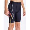 imageDEVOROPA Boys Swim Jammers Youth Competitive Swim Team Trunks Racing Swimsuit Athletic Swimming Shorts SlimStandardHuskyBlack Colorful