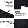 imageDEVOROPA Boys Swim Jammers Youth Competitive Swim Team Trunks Racing Swimsuit Athletic Swimming Shorts SlimStandardHuskyBlackBlue