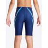 imageDEVOROPA Boys Swim Jammers Youth Competitive Swim Team Trunks Racing Swimsuit Athletic Swimming Shorts SlimStandardHuskyBlue Colorful