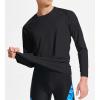 imageDEVOROPA Boys UPF 50 Long Sleeve Rash Guard Swim Shirt Quick Dry Lightweight Swimsuit Youth SPF Fishing Hiking Sun ShirtsBlack