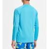 imageDEVOROPA Boys UPF 50 Long Sleeve Rash Guard Swim Shirt Quick Dry Lightweight Swimsuit Youth SPF Fishing Hiking Sun ShirtsBlue