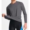 imageDEVOROPA Boys UPF 50 Long Sleeve Rash Guard Swim Shirt Quick Dry Lightweight Swimsuit Youth SPF Fishing Hiking Sun ShirtsGray