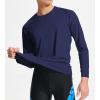 imageDEVOROPA Boys UPF 50 Long Sleeve Rash Guard Swim Shirt Quick Dry Lightweight Swimsuit Youth SPF Fishing Hiking Sun ShirtsNavy