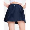 imageDEVOROPA Girls Pleated Tennis Skirt with Liner Shorts Youth Athletic Golf School Cheer Skirts Kids Teen Skorts PocketsNavy