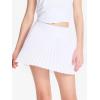 imageDEVOROPA Girls Pleated Tennis Skirt with Liner Shorts Youth Athletic Golf School Cheer Skirts Kids Teen Skorts PocketsWhite