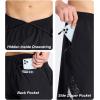 imageDEVOROPA Mens Athletic Running Shorts 7 Inch Lightweight Quick Dry Gym Workout Basketball Hiking Sports Shorts Zipper PocketsBlack