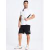 imageDEVOROPA Mens Athletic Running Shorts 7 Inch Lightweight Quick Dry Gym Workout Basketball Hiking Sports Shorts Zipper PocketsBlack