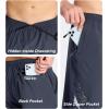 imageDEVOROPA Mens Athletic Running Shorts 7 Inch Lightweight Quick Dry Gym Workout Basketball Hiking Sports Shorts Zipper PocketsDark Gray