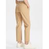 imageDEVOROPA Youth Boys Golf Pants Quick Dry Athletic Chino Flat Front Pants Kids School Uniform ClothesKhaki