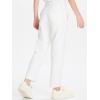 imageDEVOROPA Youth Boys Golf Pants Quick Dry Athletic Chino Flat Front Pants Kids School Uniform ClothesWhite