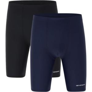imageDEVOROPA Boys Swim Jammers Youth Competitive Swim Team Trunks Racing Swimsuit Athletic Swimming Shorts SlimStandardHusky2 PackblackNavy