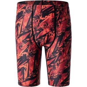 imageDEVOROPA Boys Swim Jammers Youth Competitive Swim Team Trunks Racing Swimsuit Athletic Swimming Shorts SlimStandardHuskyAbstract C