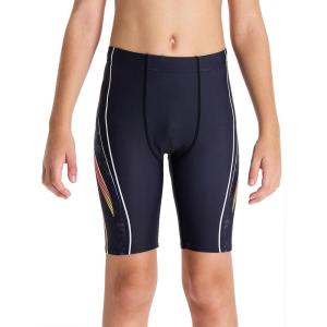 imageDEVOROPA Boys Swim Jammers Youth Competitive Swim Team Trunks Racing Swimsuit Athletic Swimming Shorts SlimStandardHuskyBlack Colorful