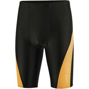 imageDEVOROPA Boys Swim Jammers Youth Competitive Swim Team Trunks Racing Swimsuit Athletic Swimming Shorts SlimStandardHuskyBlackOrange