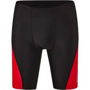 imageDEVOROPA Boys Swim Jammers Youth Competitive Swim Team Trunks Racing Swimsuit Athletic Swimming Shorts SlimStandardHuskyBlackRed
