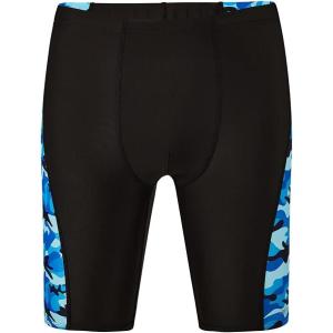 imageDEVOROPA Boys Swim Jammers Youth Competitive Swim Team Trunks Racing Swimsuit Athletic Swimming Shorts SlimStandardHuskyBlackwave