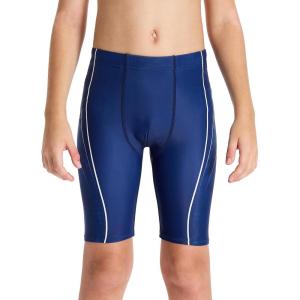 imageDEVOROPA Boys Swim Jammers Youth Competitive Swim Team Trunks Racing Swimsuit Athletic Swimming Shorts SlimStandardHuskyBlue Colorful