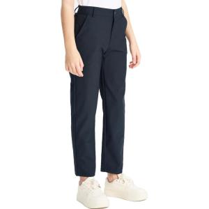 imageDEVOROPA Youth Boys Golf Pants Quick Dry Athletic Chino Flat Front Pants Kids School Uniform ClothesDark Gray