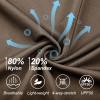 imageDEVOROPA Girls 5quot Spandex Volleyball Bike Shorts Stretch Youth Athletic Gymnastics Kid Yoga Dance Compression Shorts PocketBrown