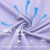 imageDEVOROPA Girls 5quot Spandex Volleyball Bike Shorts Stretch Youth Athletic Gymnastics Kid Yoga Dance Compression Shorts PocketLight Purple