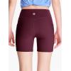 imageDEVOROPA Girls 5quot Spandex Volleyball Bike Shorts Stretch Youth Athletic Gymnastics Kid Yoga Dance Compression Shorts PocketMaroon