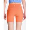 imageDEVOROPA Girls 5quot Spandex Volleyball Bike Shorts Stretch Youth Athletic Gymnastics Kid Yoga Dance Compression Shorts PocketOrange