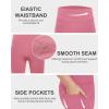 imageDEVOROPA Girls 5quot Spandex Volleyball Bike Shorts Stretch Youth Athletic Gymnastics Kid Yoga Dance Compression Shorts PocketPink