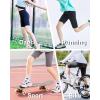 imageDEVOROPA Girls 5quot Spandex Volleyball Bike Shorts Stretch Youth Athletic Gymnastics Kid Yoga Dance Compression Shorts PocketWhite