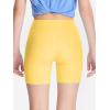 imageDEVOROPA Girls 5quot Spandex Volleyball Bike Shorts Stretch Youth Athletic Gymnastics Kid Yoga Dance Compression Shorts PocketYellow