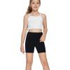 imageDEVOROPA Girls 5quot Spandex Volleyball Bike Shorts Stretch Youth Athletic Gymnastics Kid Yoga Dance Compression Shorts PocketBlack