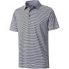 imageDEVOROPA Polo Shirts for Boys Short Sleeve Striped Stretch Youth School Uniform Golf Polo Sports Athletic Casual TopsBlack White Stripe