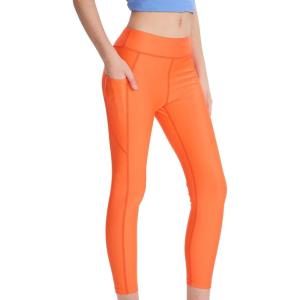 imageDEVOROPA Boys Girls Swim Pants Quick Dry Swimming Leggings Board Surfing Beach Swimwear UPF 50 Tights Rash Guard SwimsuitOrange
