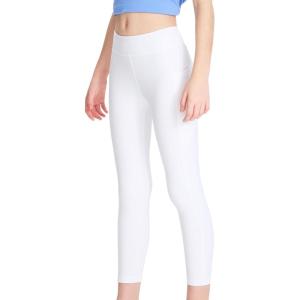 imageDEVOROPA Boys Girls Swim Pants Quick Dry Swimming Leggings Board Surfing Beach Swimwear UPF 50 Tights Rash Guard SwimsuitWhite